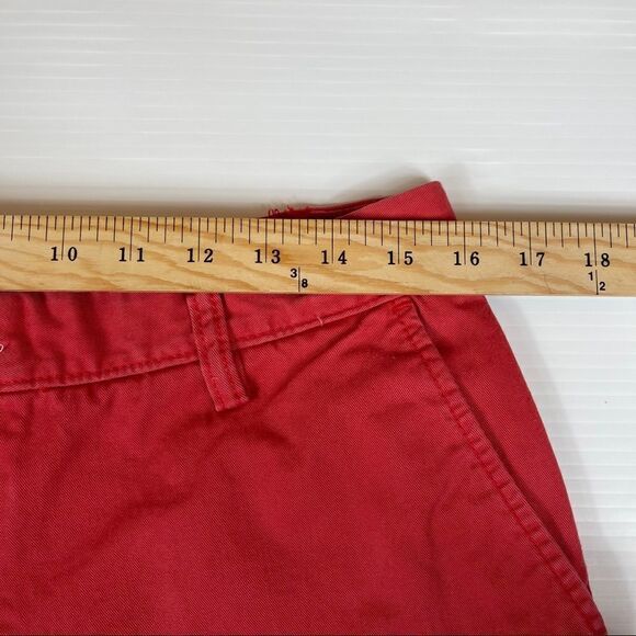Nautica Flat Front Slim Fit Shorts Chino Sailor Red Men's Size 34W - Picture 4 of 7
